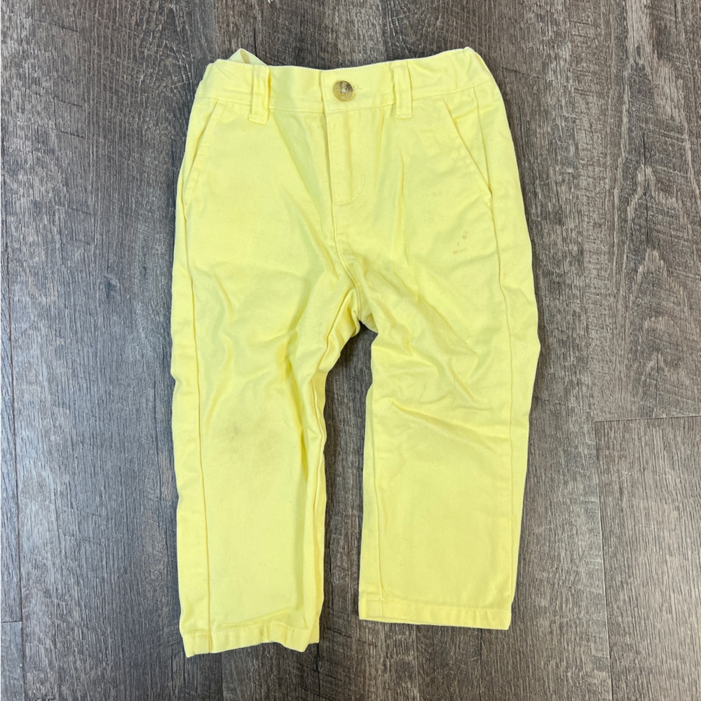 Janie and Jack Butter Yellow Kids Slim Jeans/Pants